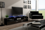 Zobrazit detail zboží: TV stůl Evora černá/černá (TV stolky)