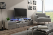 Zobrazit detail zboží: TV stůl Evora bílá/šedá (TV stolky)