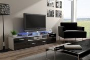 Zobrazit detail zboží: TV stůl Evora bílá/černá (TV stolky)
