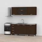 Zobrazit detail zboží: kuchyňská linka Rea zz3 180cm wenge v57 (kuchyně komplet)