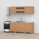 Zobrazit detail zboží: kuchyňská linka Rea zz3 180cm buk v57 (kuchyně komplet)