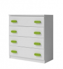 Zobrazit detail zboží: komoda ID-Sm 02 bílá (dětský pokoj ID-Sm bílá)