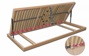 Zobrazit detail zboží: Rošt Dino Flex boční výklop 80x200 cm | Lamelový rošt s úložným prostorem (rošty)