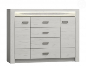 Zobrazit detail zboží: komoda Indianapolis I-7 kraft bílý (nábytek Indianapolis bílý kraft)