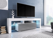Zobrazit detail zboží: RTV stůl Toro 138 bílá/šedá (TV stolky)