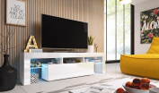 Zobrazit detail zboží: RTV stůl Toro 158 bílá/bílá (TV stolky)