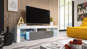 Zobrazit detail zboží: RTV stůl Toro 158 bílá/šedá (TV stolky)