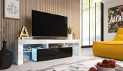 Zobrazit detail zboží: RTV stůl Toro 158 bílá/černá (TV stolky)