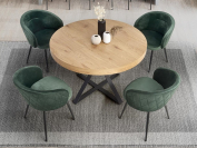 Zobrazit detail zboží: jídelní stůl kulatý rozkládací Hl-Mercy 120cm (Jídelní stoly)