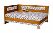 Zobrazit detail zboží: postel Liz 140cm s čely (čalouněná postel 140cm)