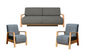 sedací souprava Melánie de Luxe 3R+1+1 šedá