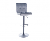 Zobrazit detail zboží: barová židle C-105 šedý (Barové židle)