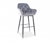 Zobrazit detail zboží: barová židle CHerry H-1 šedá (Barové židle)
