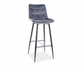 Zobrazit detail zboží: barová židle CHic H-1 šedá (Barové židle)