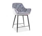 Zobrazit detail zboží: barová židle CHerry H-2 šedá (Barové židle)