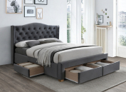 postel SG-Aspen II 160cm šedá