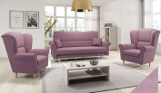 Zobrazit detail zboží: sedací souprava ID-Lot 3R+1+1 starorůžová (sedací soupravy klasické)
