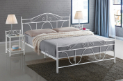 Zobrazit detail zboží: postel Denver 160cm bílá (Postele kovové)