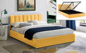 Zobrazit detail zboží: postel Montreal 140cm žlutá (čalouněná postel 140cm)