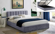 Zobrazit detail zboží: postel SG-Montreal 140cm šedá (čalouněná postel 140cm)