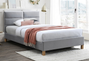 Zobrazit detail zboží: postel SG-Sierra 120cm sv.šedá (čalouněná postel 120cm)