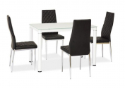 Zobrazit detail zboží: jídelní stůl SG-Galant 100cm bílá (Jídelní stoly skleněné)