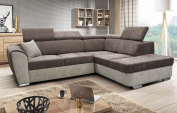 Zobrazit detail zboží: sedací souprava Malibu pravá tm.hnědá (sedací soupravy rohové)
