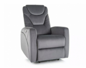 Relaxační křeslo Kronos – Bluvel 14 šedá