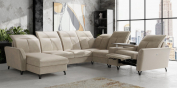 Zobrazit detail zboží: sedací souprava Rabena OT-2F-R-1-BR Lux-1E (sedací soupravy do U)