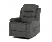 Polohovací křeslo TV-4086 Grey2 – šedá žinil látka, pohodlné sezení