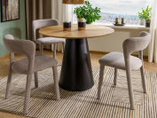 Zobrazit detail zboží: Jídelní stůl Angel 120 cm – dub do moderní jídelny (Jídelní stoly)