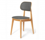 Zobrazit detail zboží: Židle Bunny buk | nosnost 120 kg, čalouněná, sedák, opěrák (Židle dřevěné)