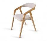 Zobrazit detail zboží: Židle Frame dub | čalouněná, sedák, opěrák, nosnost 130 kg (Židle dřevěné)