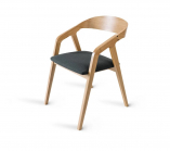 Zobrazit detail zboží: Židle Frame dub | čalouněná, nosnost 130 kg (Židle dřevěné)