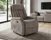 Zobrazit detail zboží: Polohovací křeslo TV-Q8575 GREY3 | Elektrické ovládání, otočné, šedé (Křesla polohovací a masážní)